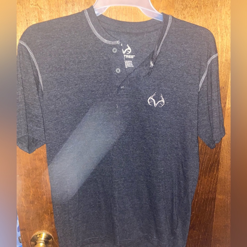 Men's realtree short sleeve shirt tshirt work shirt like new size small